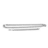 SSM 45, Stainless Steel Cuban Chain Width 9mm, Length 24" and Bracelet Length 8.5''-gold or silver color