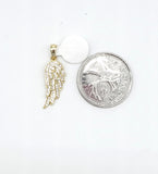 STPW-43, Sterling Silver Angle Wing Pendant