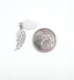 STPW-43, Sterling Silver Angle Wing Pendant