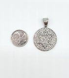 SP-1128, Stainless Steel Star of David Pendant- gold or silver color