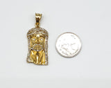 SP-646, Stainless Steel Jesus Head Pendant, gold, Silver or Black, 20mm width, 48mm high, 8mm thick