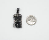 SP-646, Stainless Steel Jesus Head Pendant, gold, Silver or Black, 20mm width, 48mm high, 8mm thick
