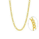 Stainless Steel Figaro Chain -5mm Width, 1mm thick