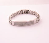 SBM-138,Men Stainless Steel Fancy Bracelet- Width-8mm,Length-8.5'', 4mm thick