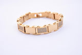 SBM-297, Men Stainless Steel Fancy Bracelet Silver color 11mm width, Length 9''