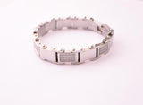 SBM-297, Men Stainless Steel Fancy Bracelet Silver color 11mm width, Length 9''