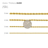 Stainless Steel Rope Chain 3mm Width