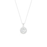 STNW-182, Sterling Silver Cubic Zirconium Stone Necklace