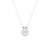 STNW-315, Women 925 Sterling Silver Dangling Charm Necklace- gold or silver color