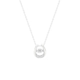 STNW-316, Women 925 Sterling Silver Dangling Charm Necklace- gold or silver color